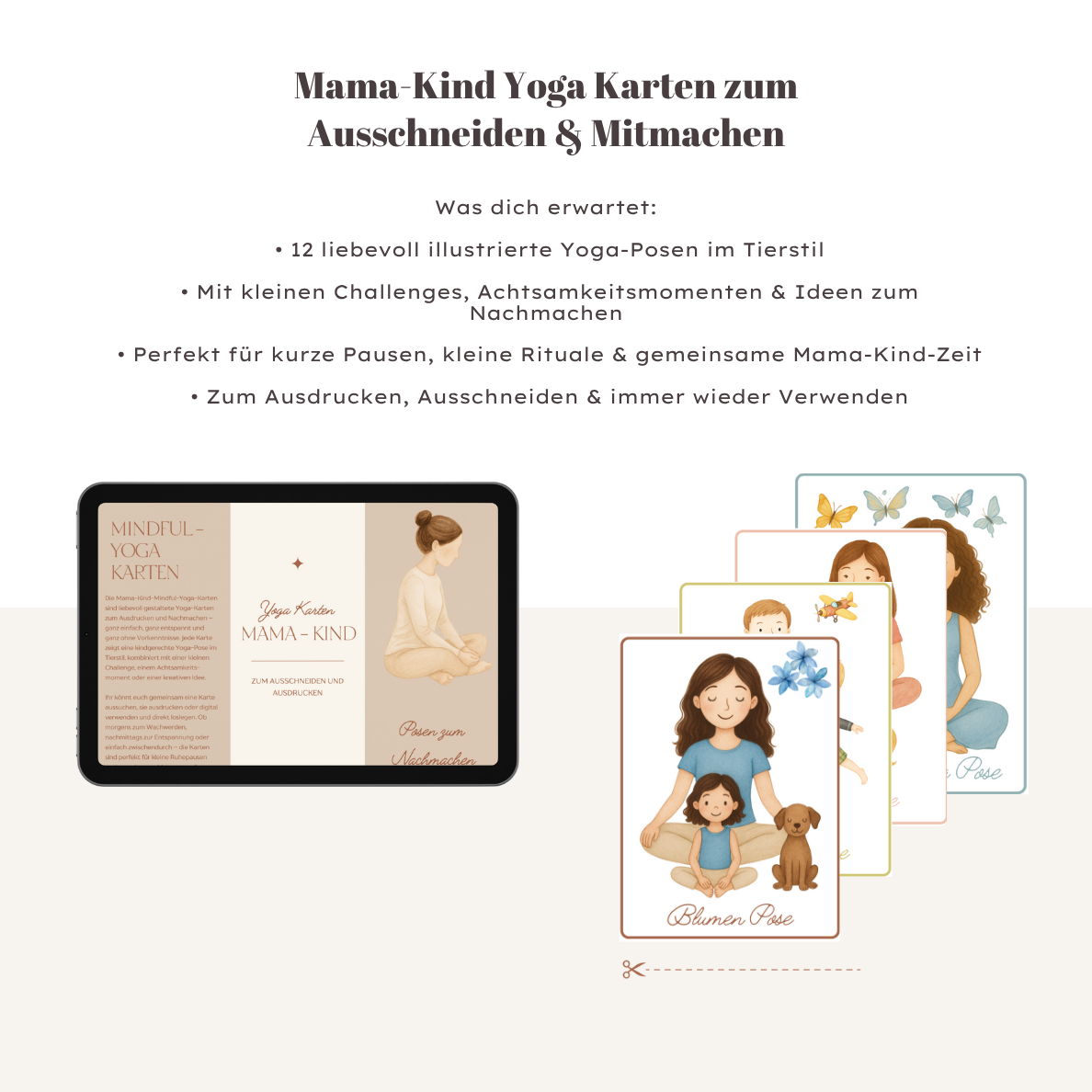 Mama-Kind Yoga Karten
