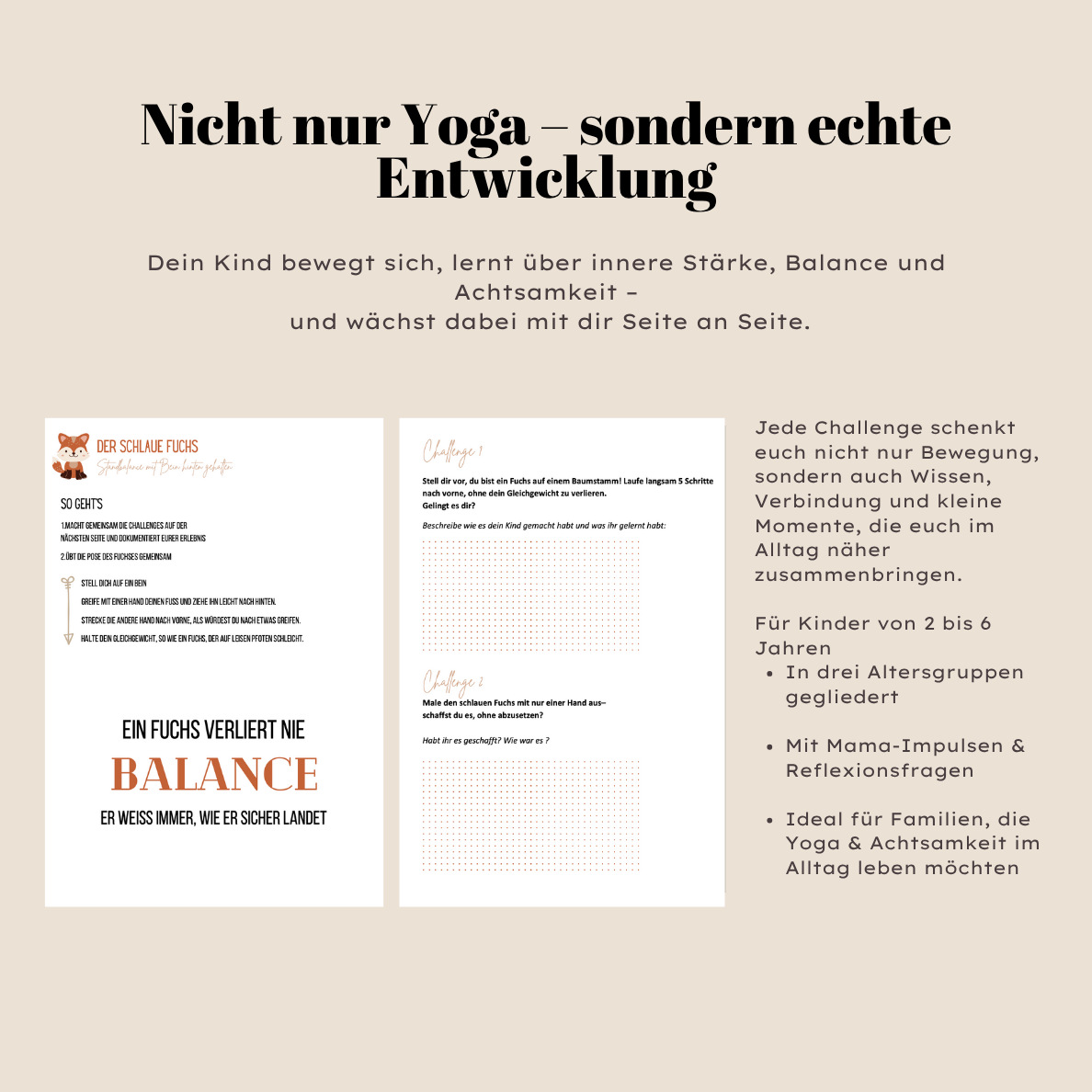 Mama-Kind Yoga Challenge - & Ausmalbuch