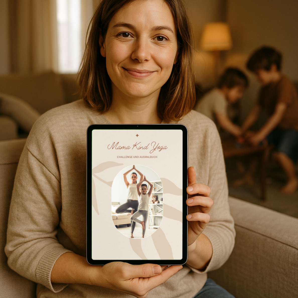 Mama-Kind Yoga Challenge - & Ausmalbuch