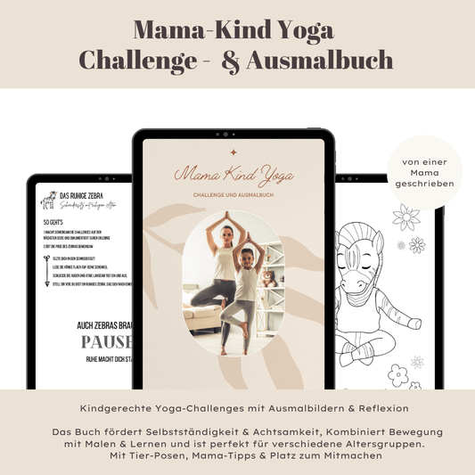 Mama-Kind Yoga Challenge - & Ausmalbuch