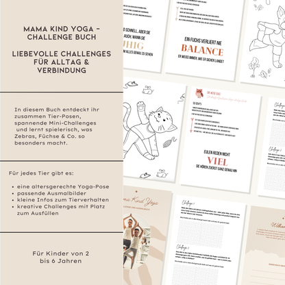Mama-Kind Yoga Challenge - & Ausmalbuch