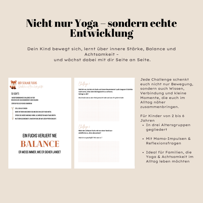 Mama-Kind Yoga Challenge - & Ausmalbuch